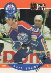 Хоккей. Карточка Dave Brown/Дэйв Браун (Edmonton Oilers/Эдмонтон Ойлерз) НХЛ/NHL