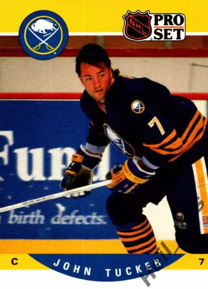 Хоккей; Карточка John Tucker/Джон Такер (Buffalo Sabres/Баффало Сейбрз) НХЛ/NHL
