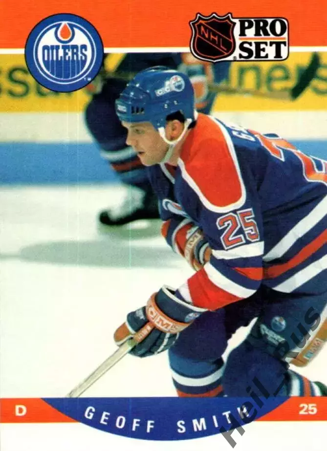 Хоккей Карточка Geoff Smith/Джефф Смит Edmonton Oilers/Эдмонтон Ойлерз НХЛ/NHL