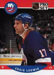 Карточка Craig Ludwig/Крэйг Людвиг New York Islanders/Нью-Йорк Айлендерс НХЛ/NHL