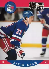 Хоккей Карточка David Shaw/Дэвид Шоу New York Rangers/Нью-Йорк Рейнджерс НХЛ NHL