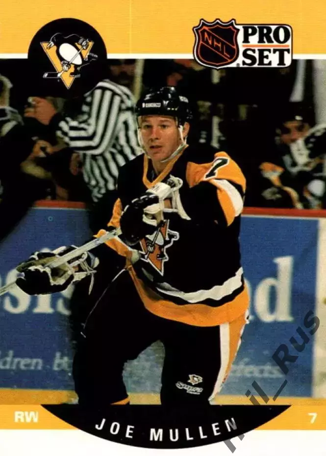 Карточка Joe Mullen/Джо Маллен (Pittsburgh Penguins/Питтсбург Пингвинз) НХЛ/NHL