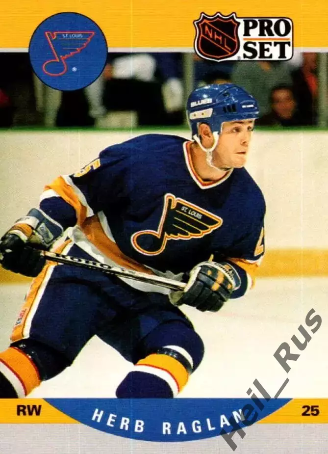 Хоккей. Карточка Herb Raglan/Херб Раглан St. Louis Blues/Сент-Луис Блюз НХЛ/NHL