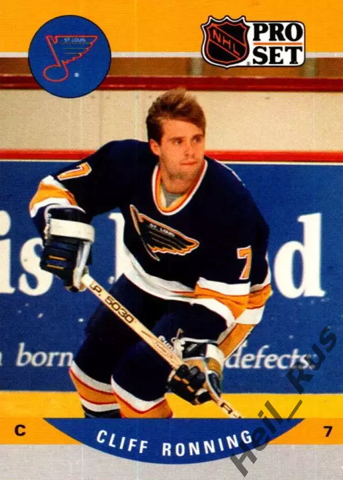 Карточка Cliff Ronning/Клифф Роннинг (St. Louis Blues/Сент-Луис Блюз) НХЛ/NHL