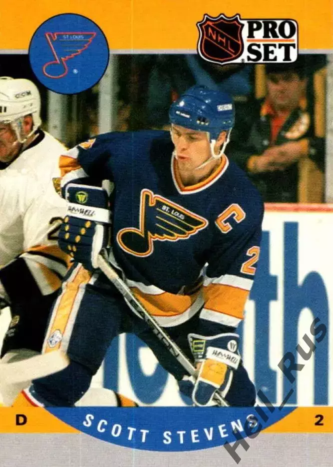 Карточка Scott Stevens/Скотт Стивенс (St. Louis Blues/Сент-Луис Блюз) НХЛ/NHL