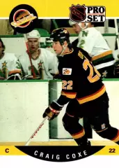Хоккей. Карточка Craig Coxe/Крэйг Кокс Vancouver Canucks/Ванкувер Кэнакс НХЛ/NHL
