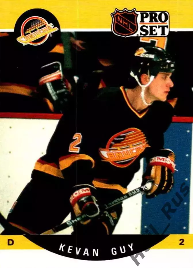 Хоккей. Карточка Kevan Guy/Кеван Гай (Vancouver Canucks/Ванкувер Кэнакс) НХЛ/NHL
