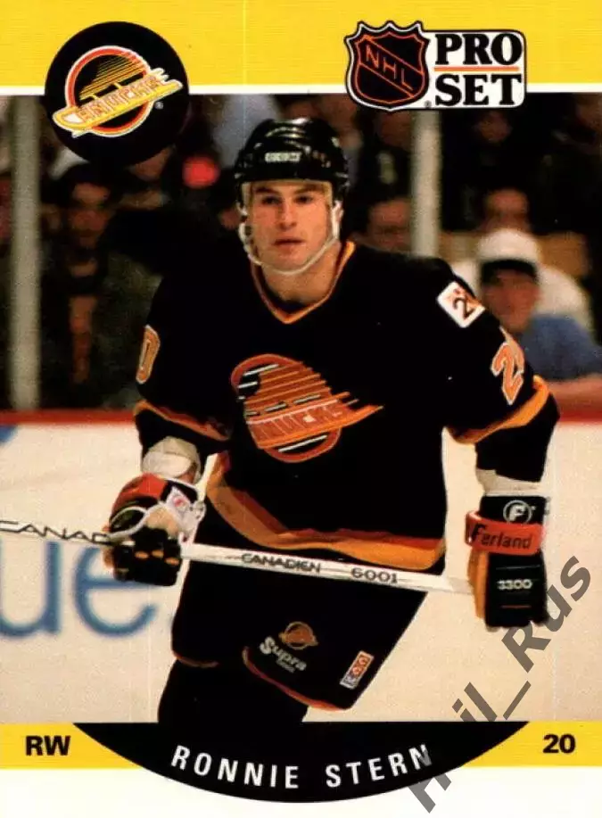 Карточка Ronnie Stern/Ронни Штерн (Vancouver Canucks/Ванкувер Кэнакс) НХЛ/NHL