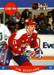 Хоккей; Карточка Tim Bergland/Тим Бергланд Washington Capitals/Вашингтон НХЛ/NHL