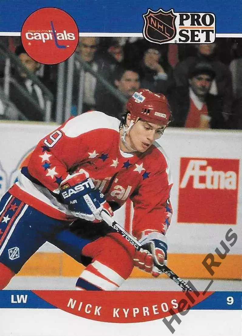 Карточка Nick Kypreos/Ник Кипреос Washington Capitals/Вашингтон Кэпиталз НХЛ/NHL