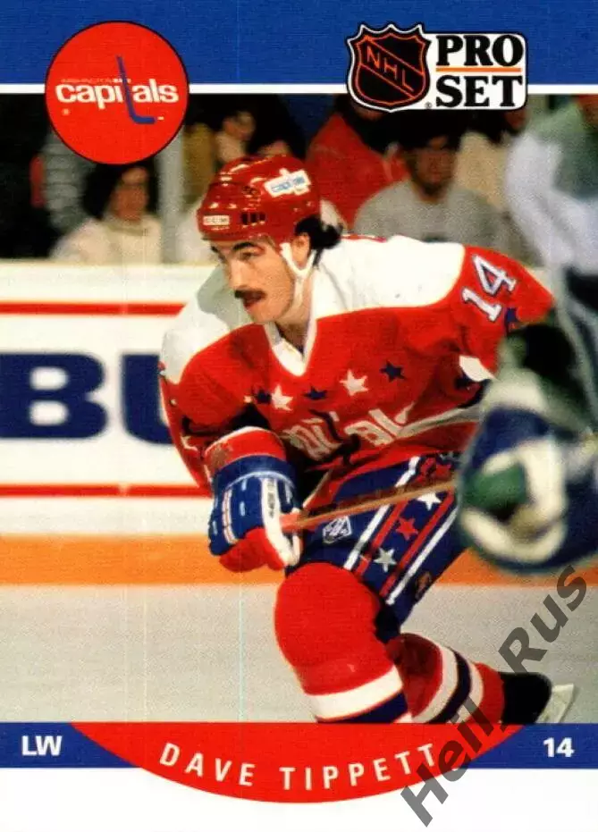 Карточка Tippett/Дэйв Типпетт (Washington Capitals/Вашингтон Кэпиталз) НХЛ/NHL