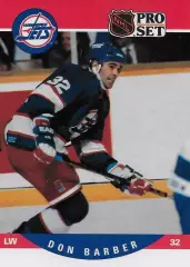 Хоккей. Карточка Don Barber/Дон Барбер (Winnipeg Jets/Виннипег Джетс) НХЛ/NHL