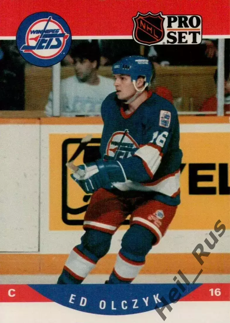 Хоккей. Карточка Ed Olczyk/Эд Ольчик (Winnipeg Jets/Виннипег Джетс) НХЛ/NHL