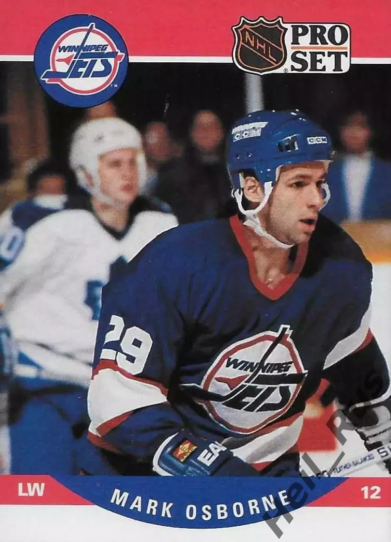 Хоккей. Карточка Mark Osborne/Марк Осборн (Winnipeg Jets/Виннипег Джетс) НХЛ/NHL