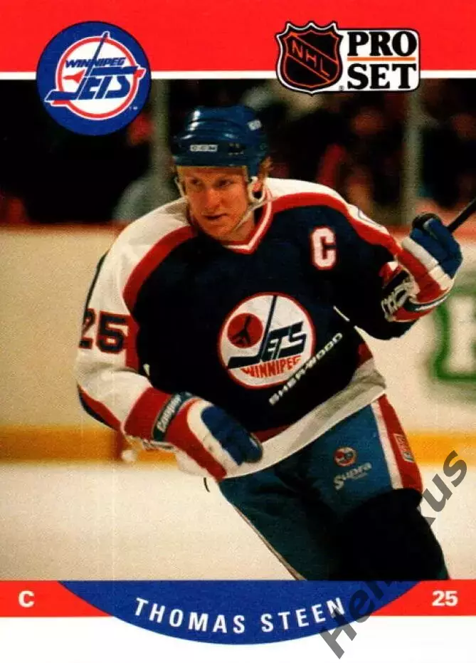 Хоккей Карточка Thomas Steen/Томас Стин (Winnipeg Jets/Виннипег Джетс) НХЛ / NHL