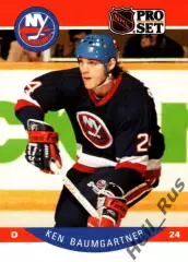 Хоккей. Карточка Кен Баумгартнер (New York Islanders/Нью-Йорк Айлендерс) НХЛ/NHL