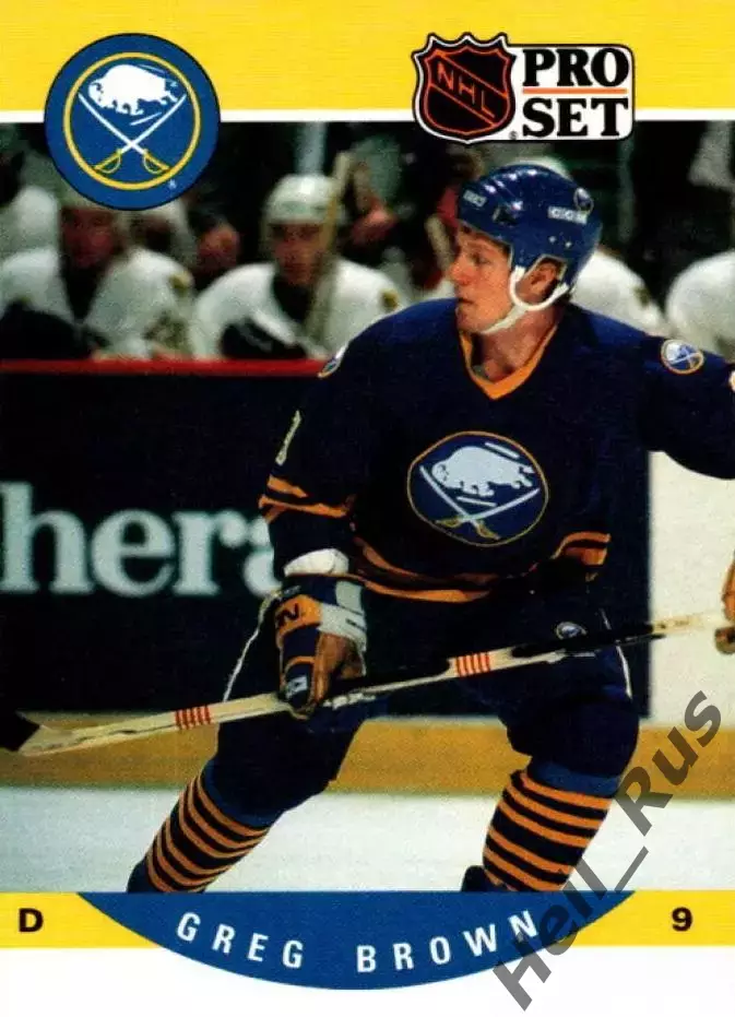 Хоккей. Карточка Greg Brown / Грег Браун (Buffalo Sabres/Баффало Сейбрз) НХЛ/NHL