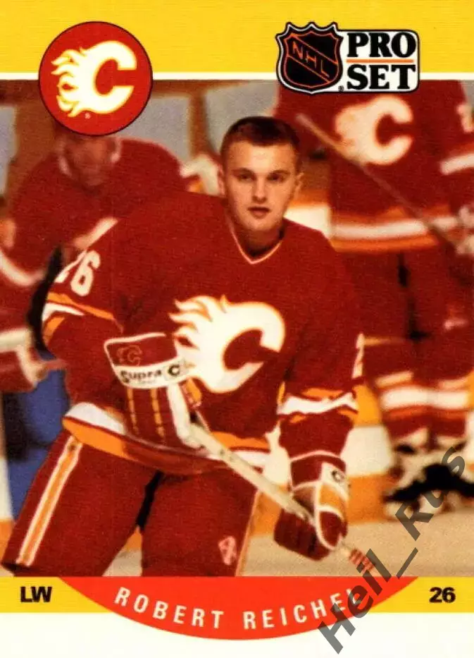 Карточка Robert Reichel/Роберт Райхел (Calgary Flames/Калгари Флэймз) НХЛ/NHL