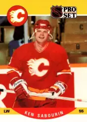 Хоккей Карточка Ken Sabourin/Кен Сабурин (Calgary Flames/Калгари Флэймз) НХЛ/NHL