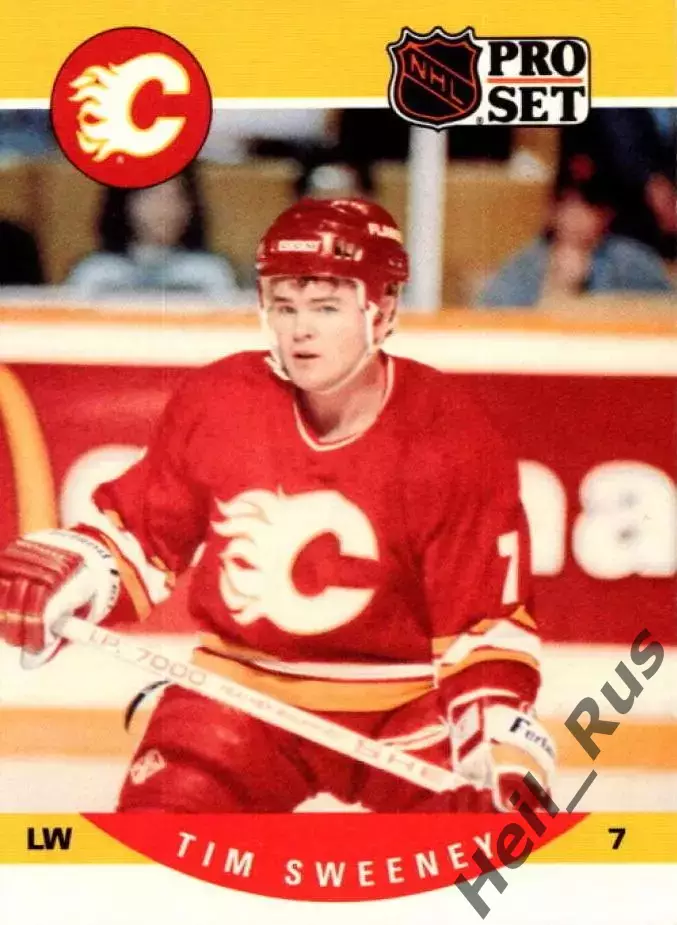 Хоккей. Карточка Tim Sweeney/Тим Суини (Calgary Flames/Калгари Флэймз) НХЛ/NHL