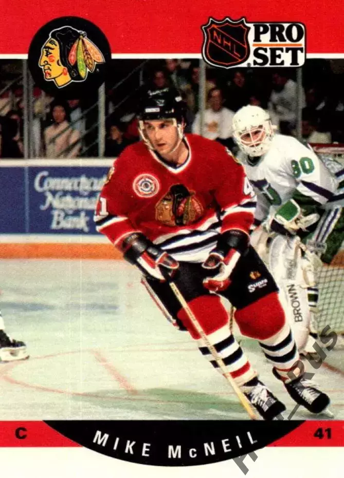 Карточка Mike McNeill/Майкл Макнилл (Chicago Blackhawks/Чикаго Блэкхокс) NHL/НХЛ
