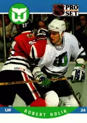 Карточка Holik / Роберт Бобби Холик (Hartford Whalers/Хартфорд Уэйлерс) НХЛ/NHL
