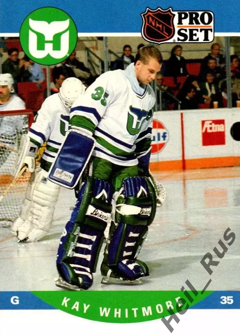 Карточка Kay Whitmore/Кэй Уайтмур (Hartford Whalers/Хартфорд Уэйлерс) НХЛ/NHL