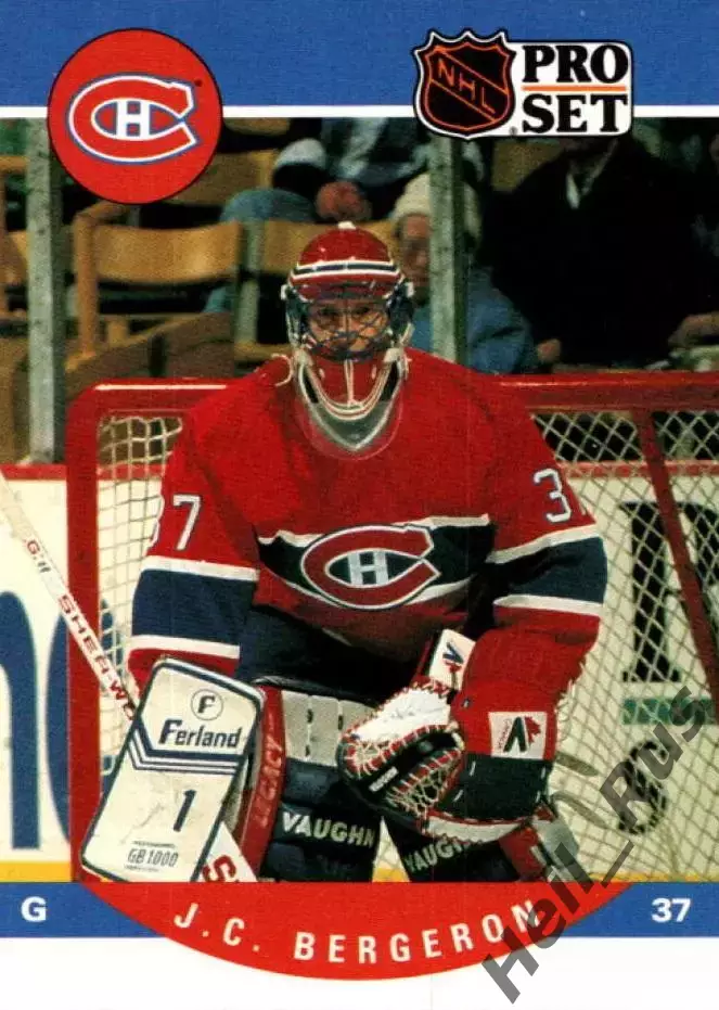 Хоккей. Карточка Жан-Клод Бержерон Montreal Canadiens/Монреаль Канадиенс НХЛ/NHL