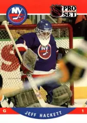 Карточка Jeff Hackett/Джефф Хэкетт New York Islanders/Нью-Йорк Айлендерс НХЛ/NHL