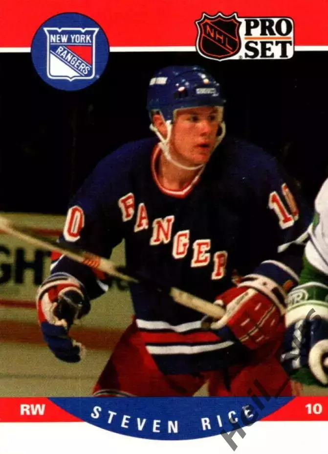 Карточка Steven Rice / Стивен Райс (New York Rangers/Нью-Йорк Рейнджерс) НХЛ/NHL