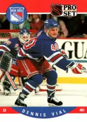 Карточка Dennis Vial/Деннис Виал (New York Rangers/Нью-Йорк Рейнджерс) НХЛ/NHL