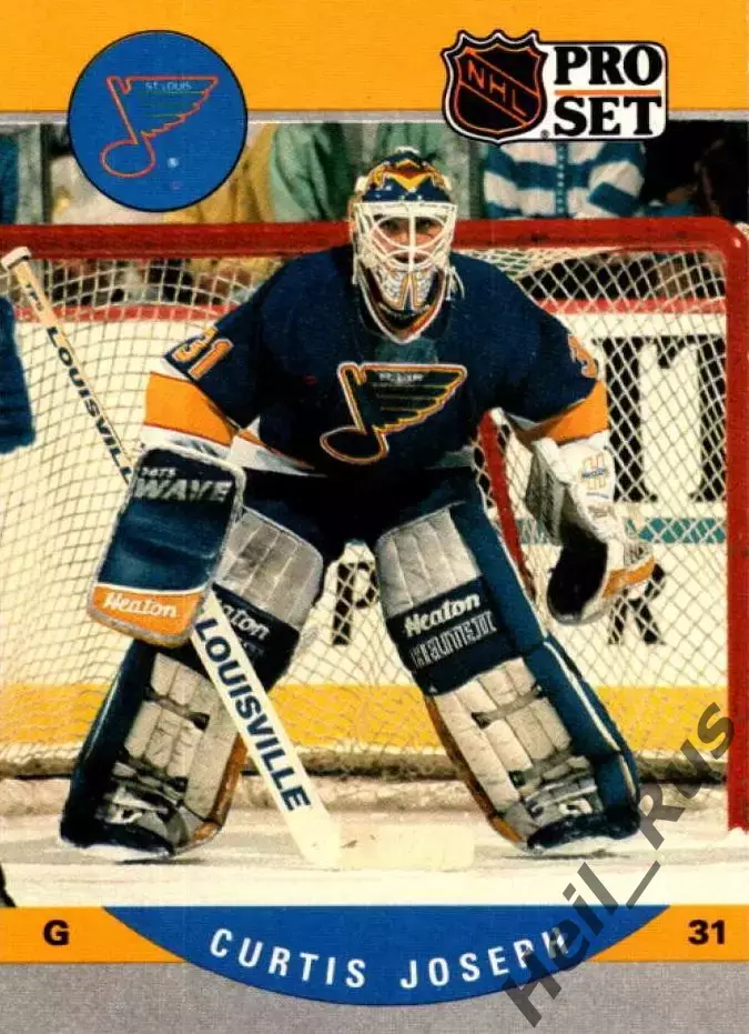 Карточка Curtis Joseph/Кертис Джозеф (St. Louis Blues/Сент-Луис Блюз) НХЛ/NHL