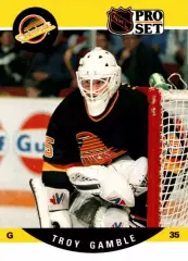 Хоккей Карточка Troy Gamble/Трой Гэмбл Vancouver Canucks/Ванкувер Кэнакс NHL/НХЛ