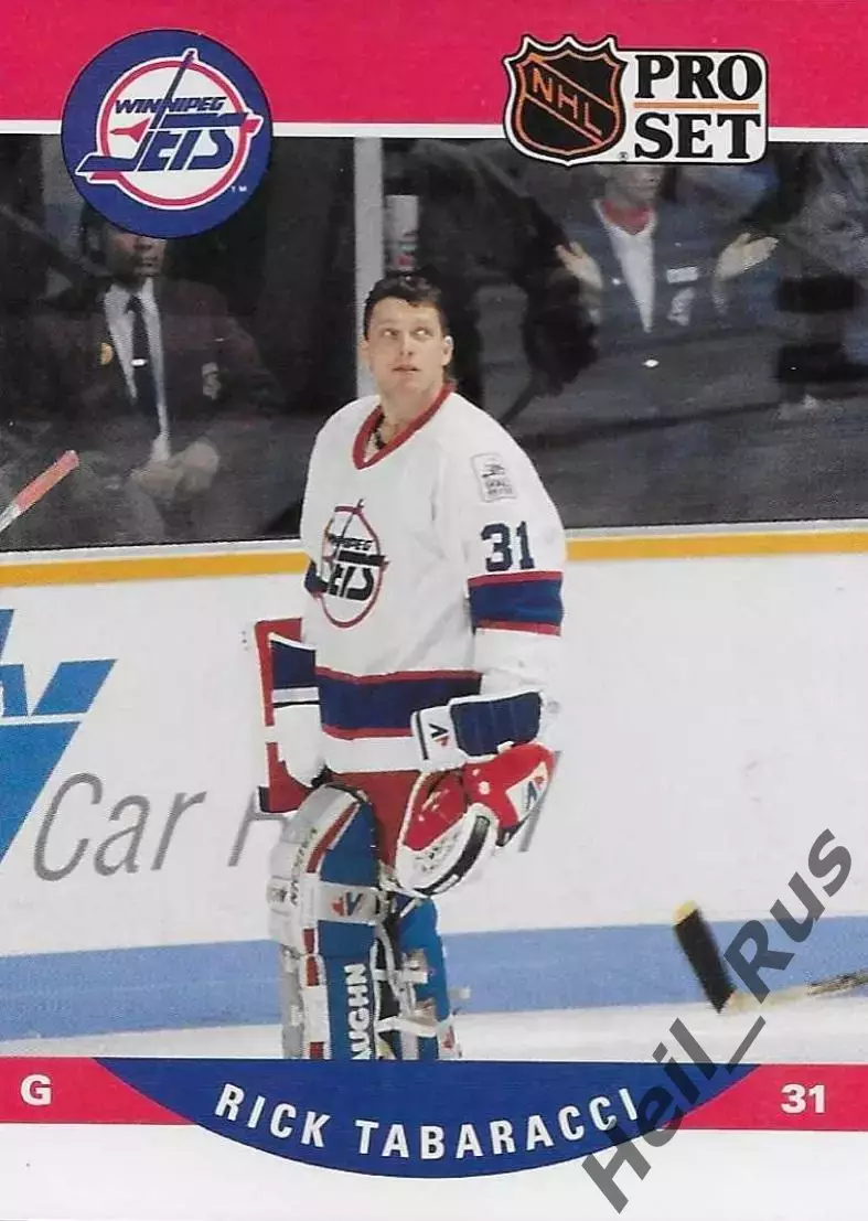 Карточка Rick Tabaracci/Рик Табараччи (Winnipeg Jets/Виннипег Джетс) НХЛ/NHL