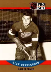 Карточка Alex Delvecchio/Алекс Дельвеккио (Detroit Red Wings/Детройт) НХЛ/NHL