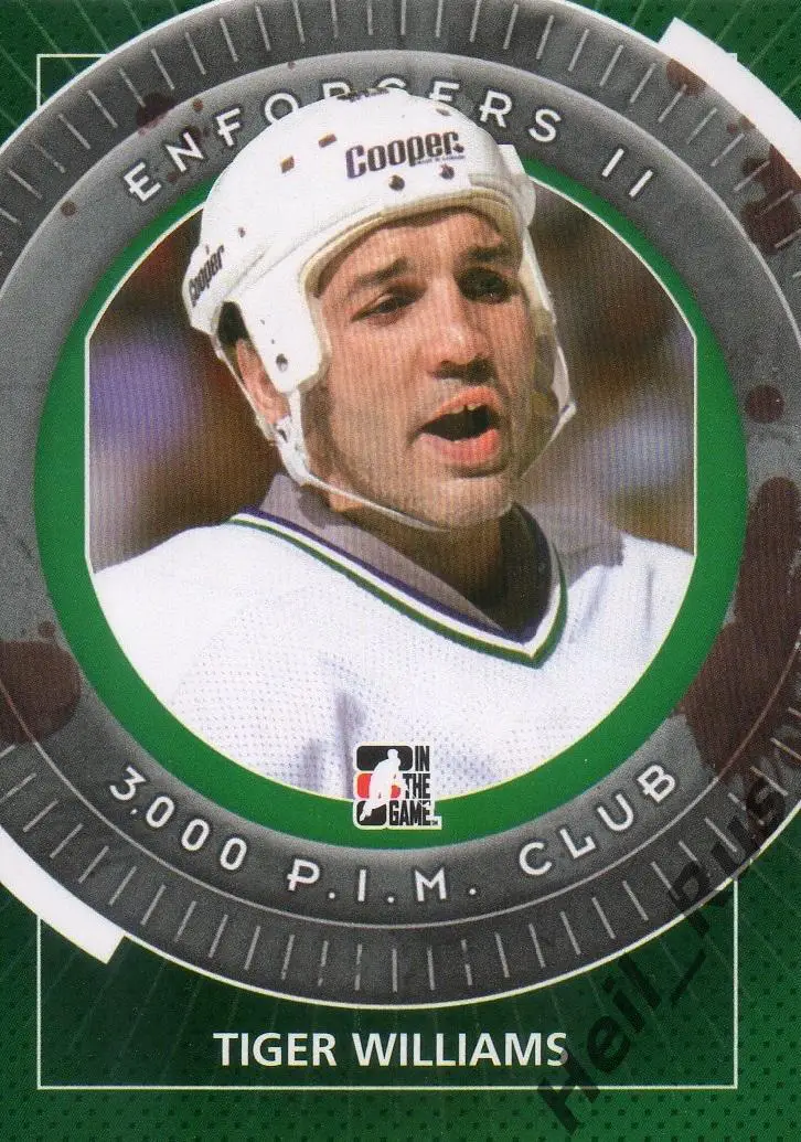 Хоккей. Карточка Tiger Williams/Тайгер Уильямс Hartford Whalers/Хартфорд НХЛ/NHL