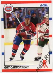 Хоккей. Карточка Guy Carbonneau/Ги Карбонно Montreal Canadiens/Монреаль NHL/НХЛ