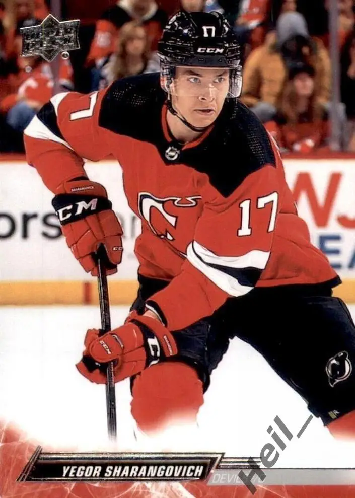 Карточка Егор Шарангович New Jersey Devils/Нью-Джерси, Динамо Минск НХЛ/NHL, КХЛ