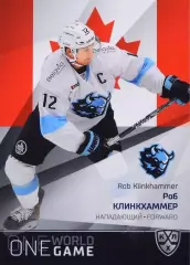 Хоккей Карточка Роб Клинкхаммер Канада/Динамо Минск КХЛ/KHL сезон 2021/22 SeReal