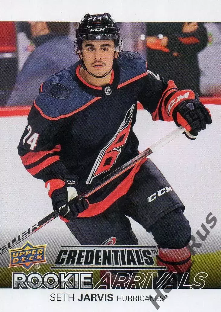 Карточка Seth Jarvis/Сет Джарвис Carolina Hurricanes/Каролина Харрикейнз NHL-НХЛ