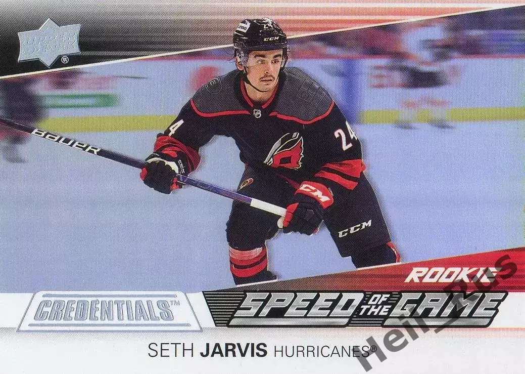 Карточка Seth Jarvis/Сет Джарвис Carolina Hurricanes/Каролина Харрикейнз NHL НХЛ