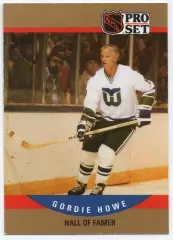 Хоккей; Карточка Gordie Howe/Горди Хоу Hartford Whalers/Хартфорд Уэйлерс НХЛ/NHL