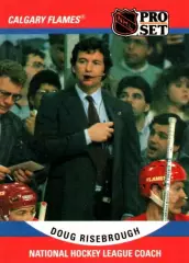 Карточка тренер D. Risebrough/Дуг Райсбро Calgary Flames/Калгари Флэймз НХЛ/NHL