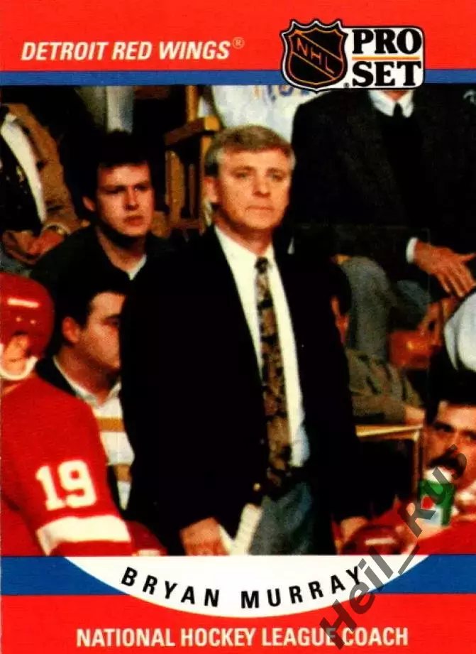 Карточка тренер Murray/Брайан Мюррей Detroit Red Wings/Детройт Ред Уингз НХЛ/NHL