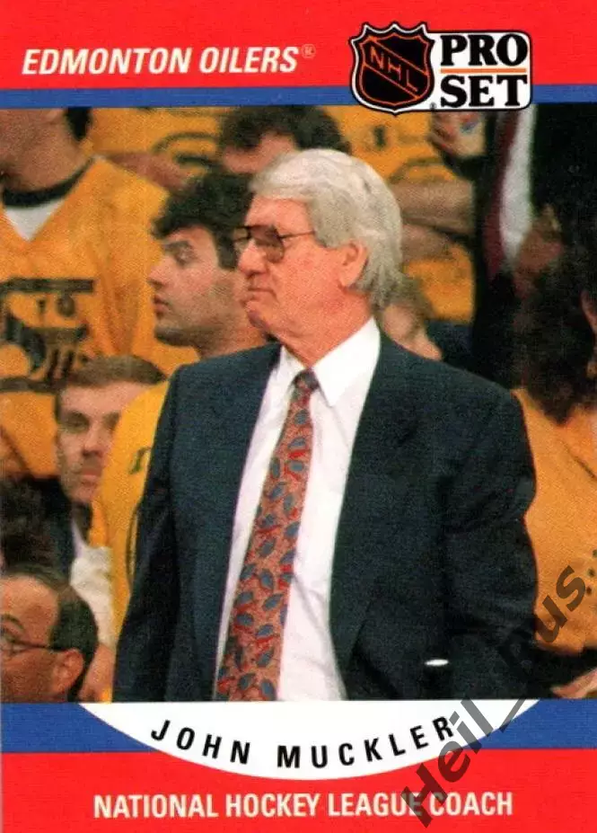 Карточка тренер John Muckler/Джон Маклер Edmonton Oilers/Эдмонтон Ойлерз НХЛ/NHL