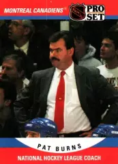 Карточка тренер P. Burns/Пэт Бернс Montreal Canadiens/Монреаль Канадиенс НХЛ/NHL