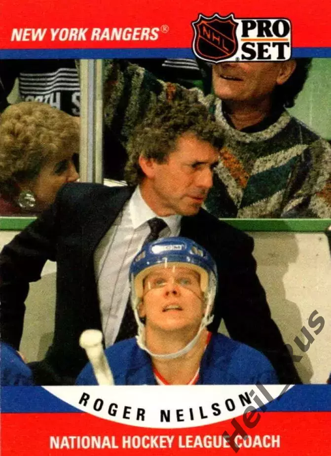 Карточка тренер Роджер Нильсон (New York Rangers/Нью Йорк Рейнджерс) НХЛ/NHL