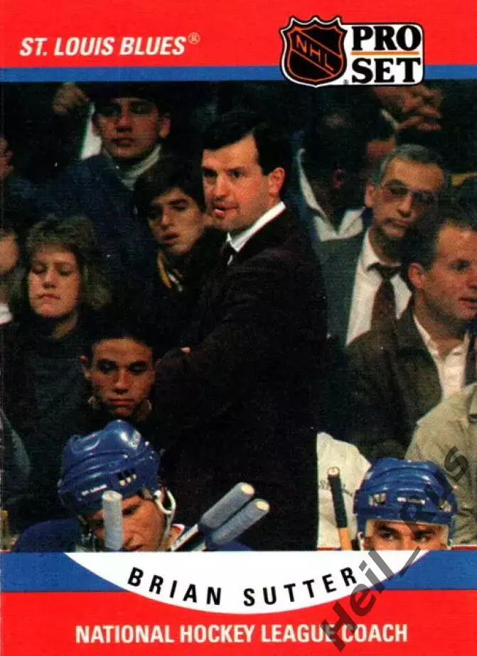 Карточка тренер Brian Sutter/Брайан Саттер St Louis Blues/Сент-Луис Блюз НХЛ/NHL