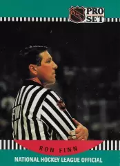 Хоккей. Карточка Referee/Linesman/Судья Ron Finn/Рон Финн НХЛ/NHL