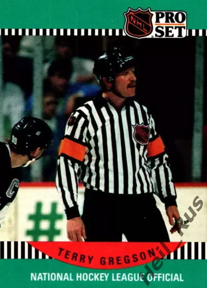 Хоккей. Карточка Referee/Linesman/Судья Terry Gregson/Терри Грегсон НХЛ/NHL